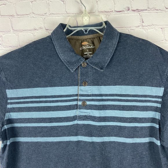 BUNDLED Bob Timberlake Blue Polo Sz: Large and FREE Izod Plaid Shorts Sz:34 - Picture 2 of 13